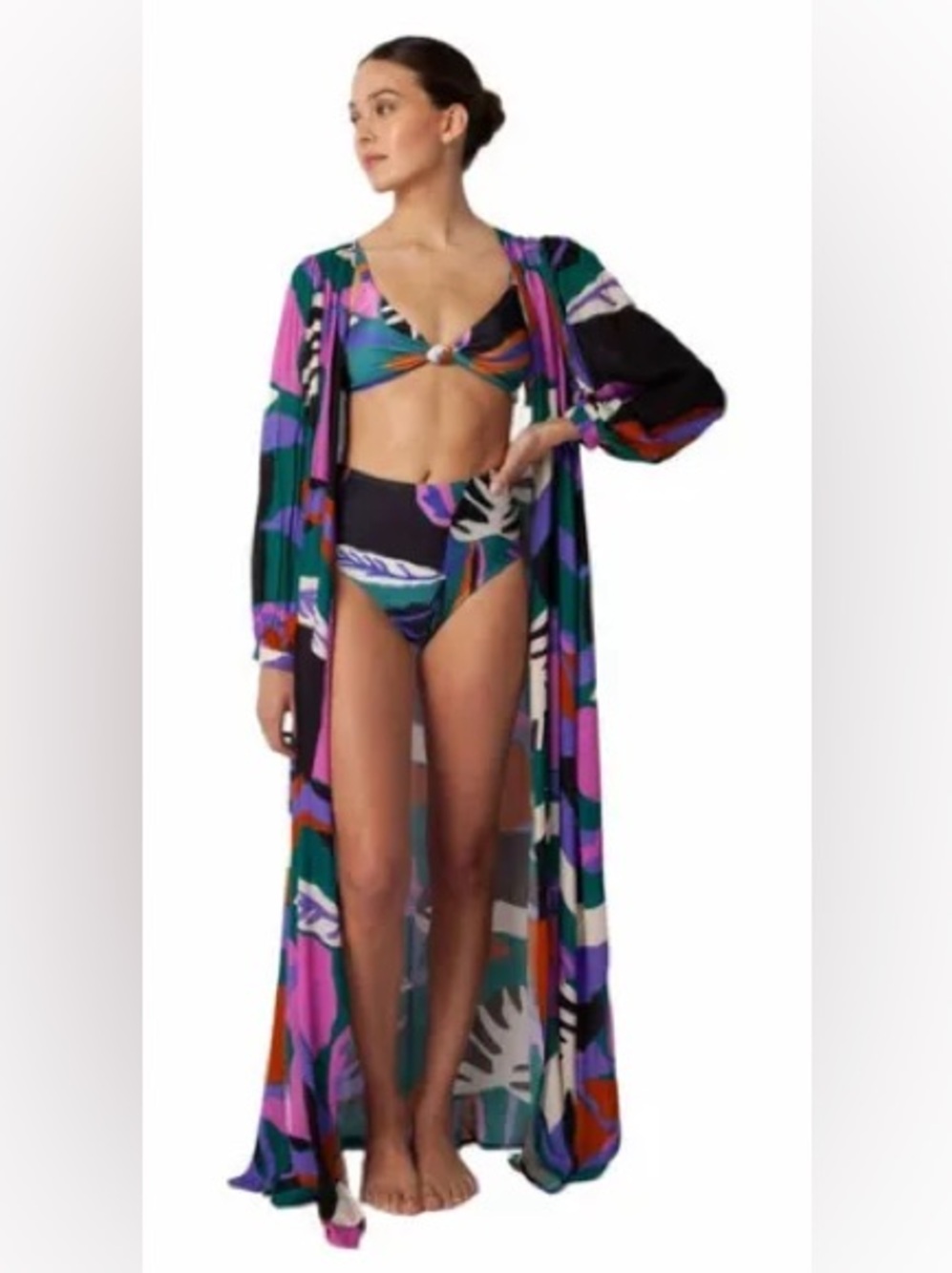 Villa Fresca duster cover up size 3x/4x nwt - Picture 5 of 5